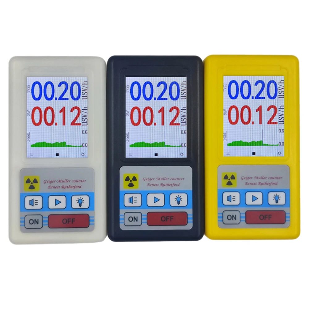 

BR-6 LCD Handheld Nuclear Radiation Detector Geiger Counter X-ray Tester Tool Personals Dosimeter Marble Detectors Beta Gamma