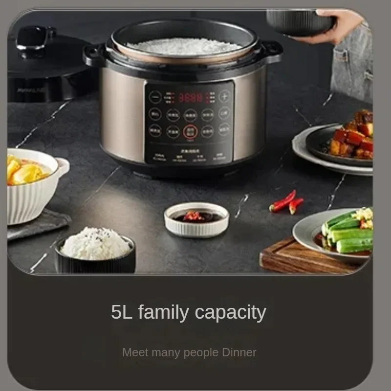 Smart Electric Pressure Cooker, Official MultiFunction Rice Cooker for Home Use, Compact Kitchen Device, Easy Clean Design 3