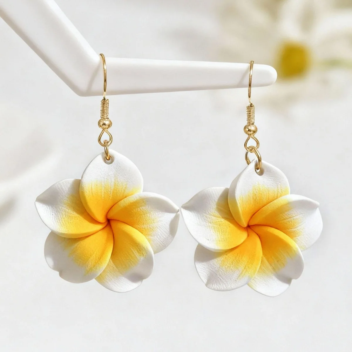 Bohemian Weiche Ton Blume Tropfen Ohrringe Für Frauen Männer Bunte Harz Floral Baumeln Ohrring Sommer Strand Urlaub Partei Schmuck – Detail 18