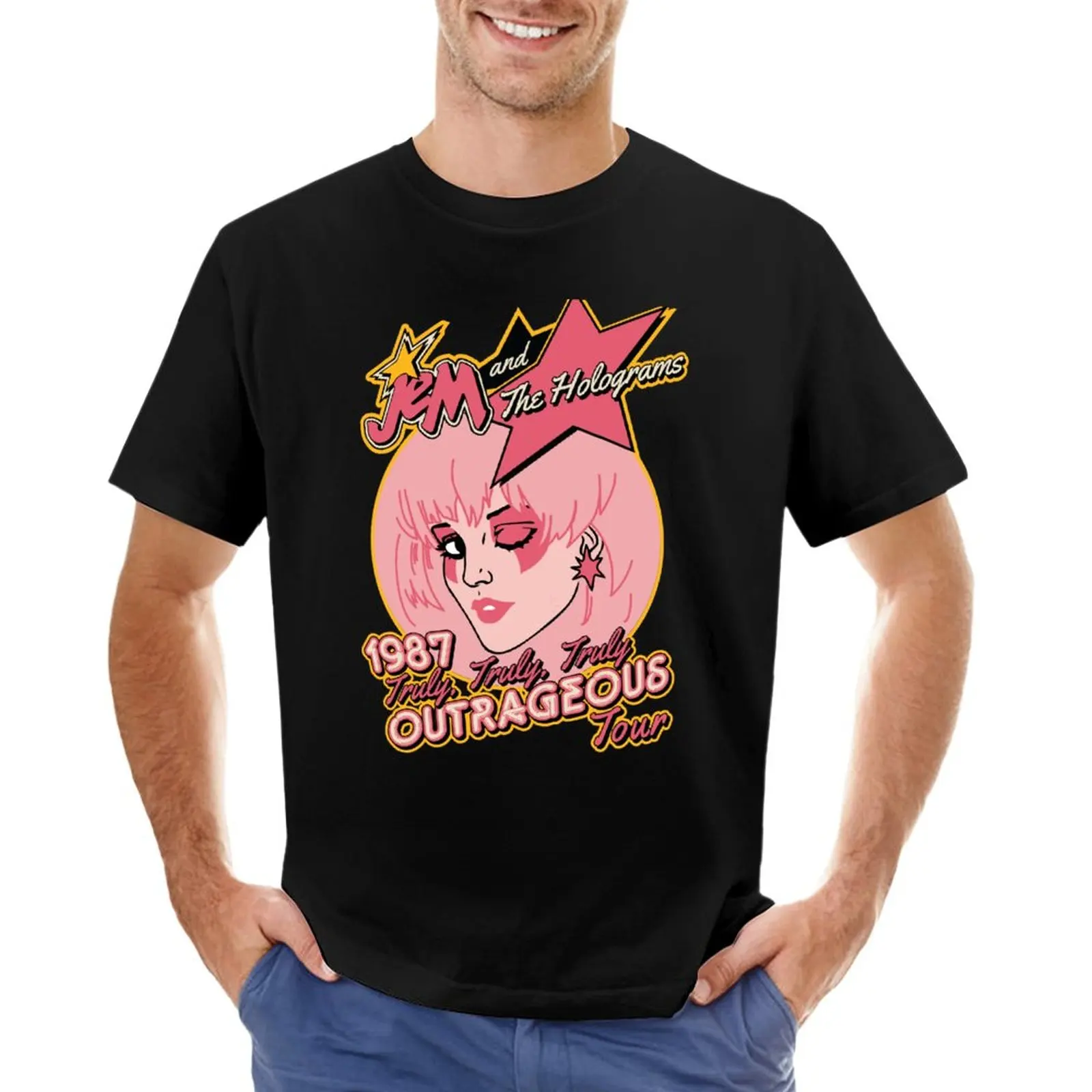 

Jem and The Holograms Tour T-Shirt plus size t shirts graphics t shirt t shirts for men