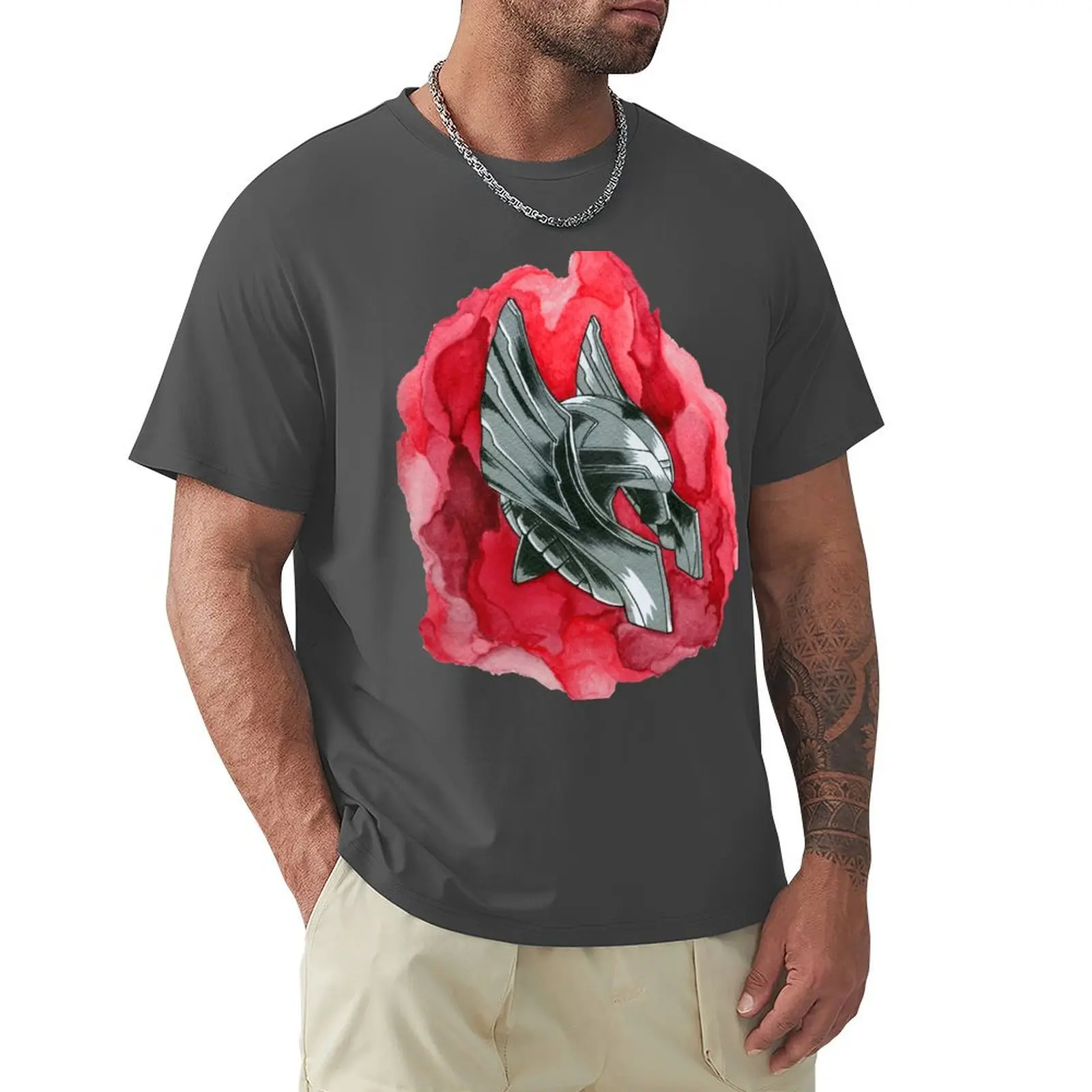 

thor helmet T-Shirt hippie clothes boys animal print mens t shirt graphic