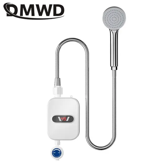 DMWD Electric Constant Temperature Water Heater Faucet Instant Heating Tap Water Heater LED Display vertical Install For Shower 3