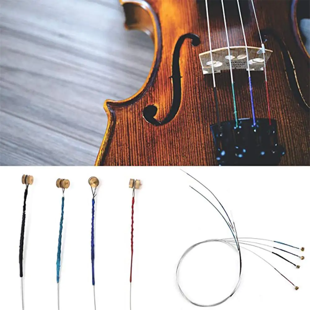 

Professional Violin Strings（E-A-D-G）Perfect Replacement Musical Violin Instrument Violin Parts Common String Full Size Part Q3T7