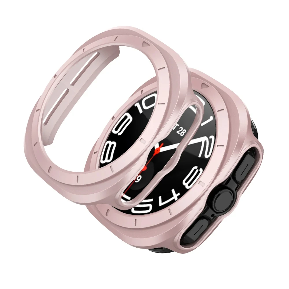 Enhanced Protective PC Case for Smartwatch - Hollow Frame Hard Bumper Cover