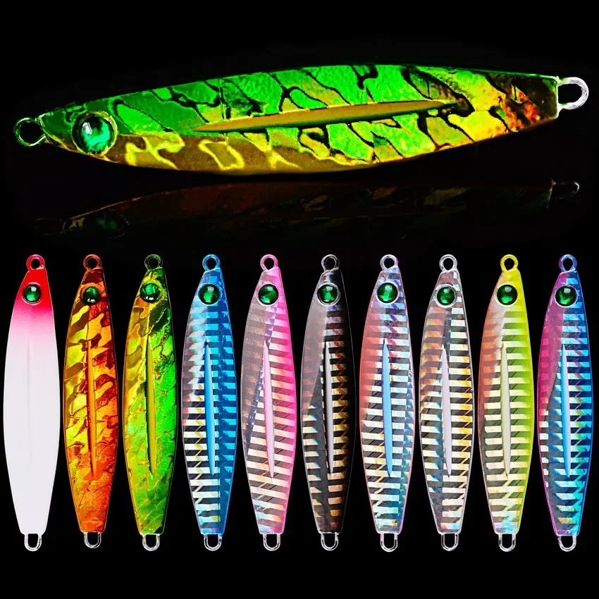 5pcs/lot Metal Lure jig Sea Fishing Lures Cast Jigs 7G 10G 14G 17G 21G  Shore Casting Jigging Fish Bass Fishing Lure Set Tackle