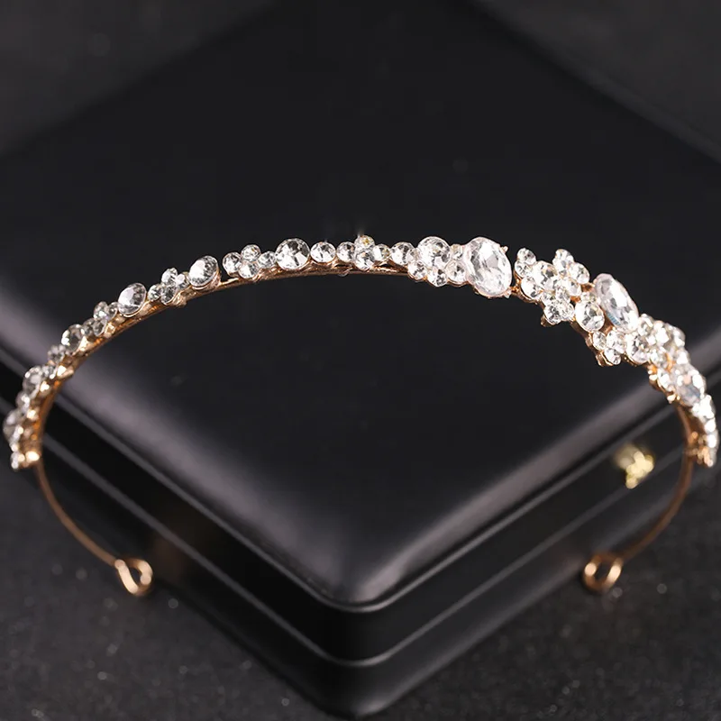 Bridal Hair Accessories 1pc rhinestone hair bands crown for bridal wedding dress