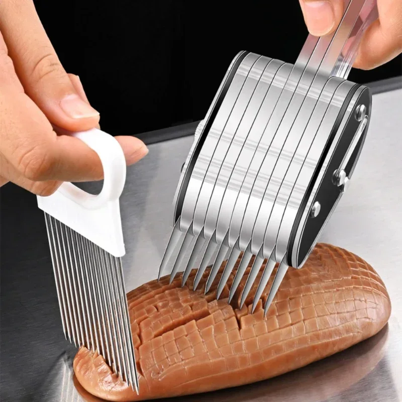 MultifunctionalStainlessSteelCarvingKnifeRetractableBlade for SquidChickenGizzardVegetable Onion Decorative Scoring Slicing Tool