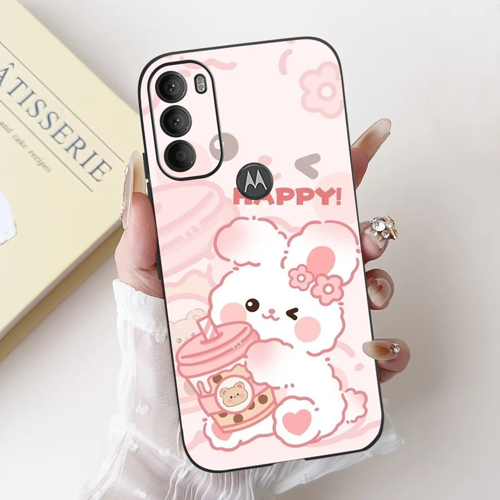 Luxury Cute Cartoon Cat Shockproof Silicone Phone Case - 6.4 Fashionable Back Cover