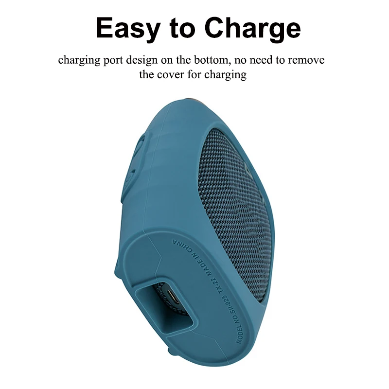 Coque Silicone étui Protection Pour Enceinte Bluetooth JBL Clip 4 - Antichoc, Antidérapant, Avec Fond Plat