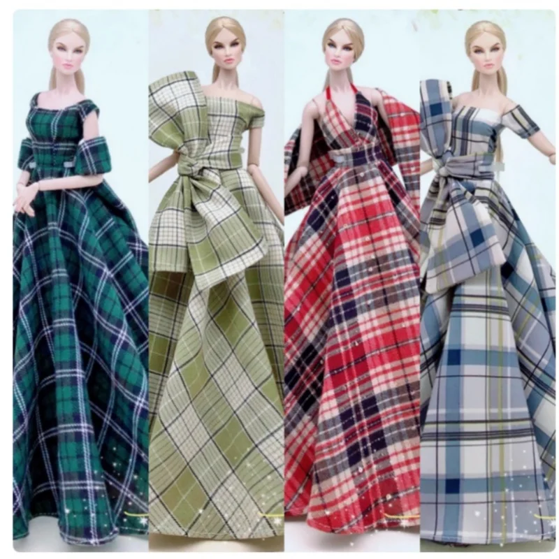 1/6 Doll Luxury Lactice Dresses DIY Tutu Dress For 29CM Princess Doll Formal Business Suits Doll Dressing Girl Gift Toys
