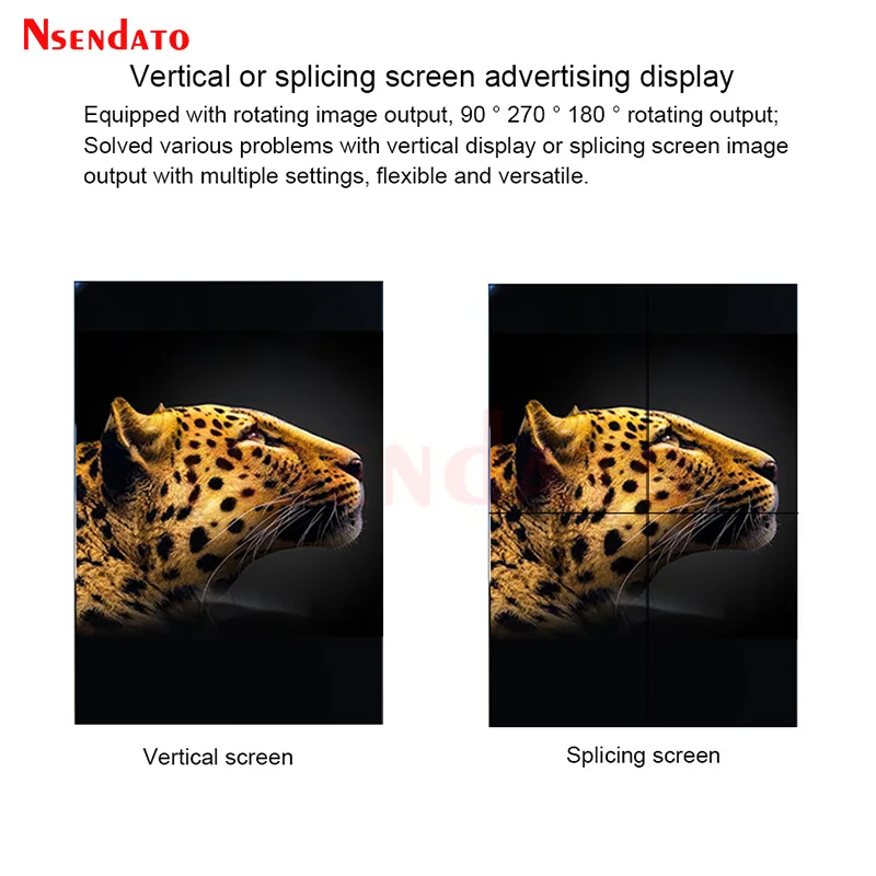 4K H.265 Full HD Media Player Panel With BT5.0/AV/HDMI-Compatible/SPDIF/Lan/USB Disk 1080P automatic playback Multimedia Player