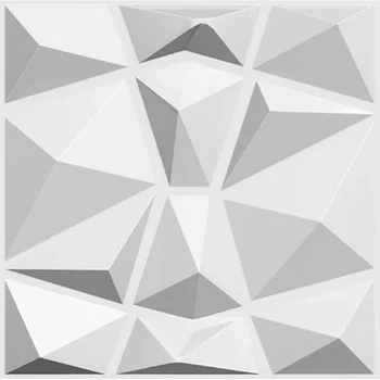 4/12 ชิ้น 3D แผ่นผนังพื้นผิวสำหรับตกแต่งผนังภายใน, เหมาะสำหรับห้องนั่งเล่นห้องโถงห้องนอนโรงแรมสำนักงาน 30 ซม.x30 ซม. 1