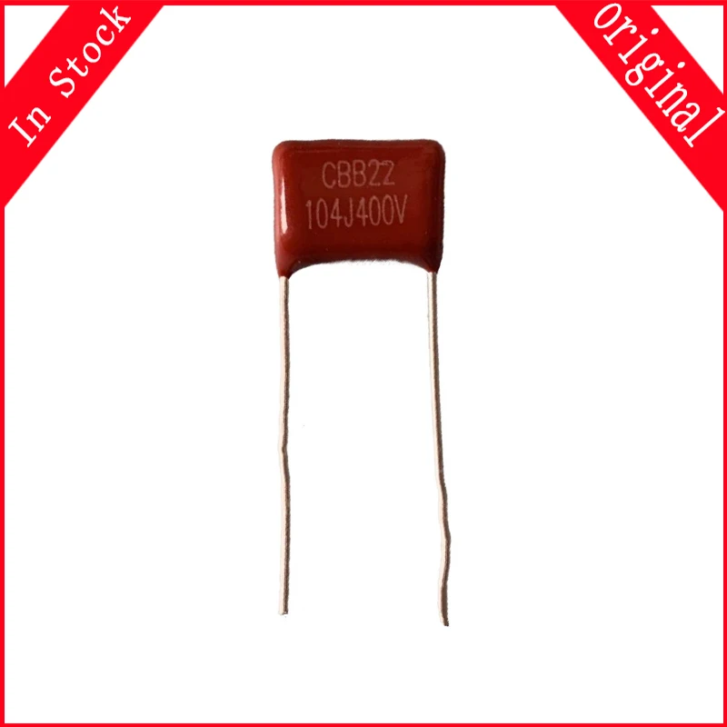 

10 шт./партия 400V104J шаг 10 мм 0,1 UF 100NF 400V 104 CBB полипропиленовый пленочный конденсатор