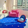 Klein Blue Irregular Decorative Living Room Carpet Simple Bedroom Soft Rug IG Cloakroom Leisure Area Plush Mats Ковер Tapis 러그 1