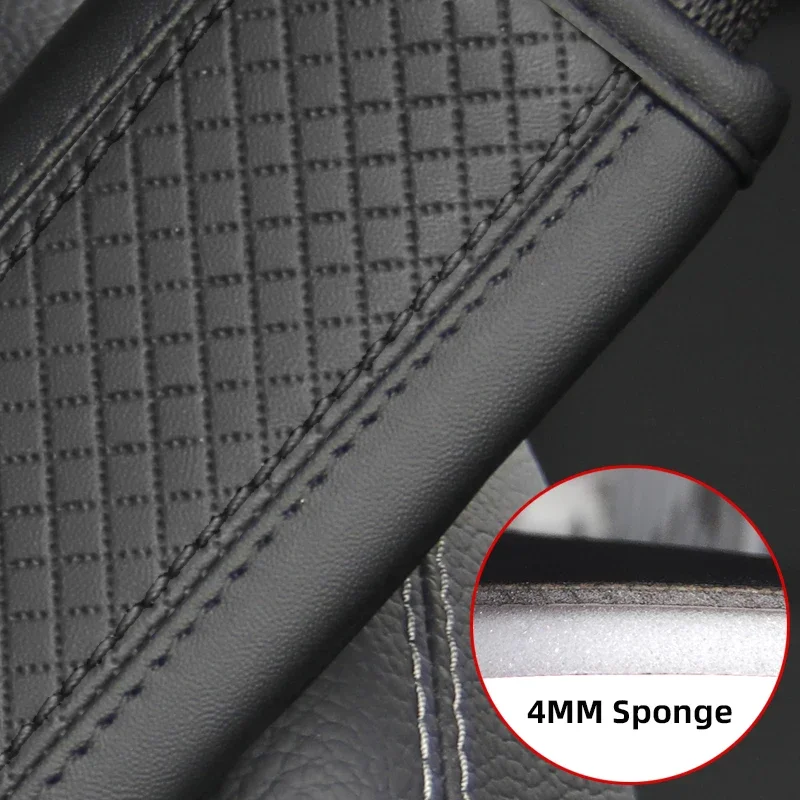 Premium PU Leather Seat Belt Shoulder Cover - Breathable and Protective Auto Interior Accessory