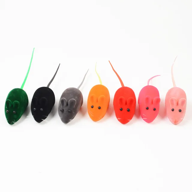 Sound Rubber Simulation Mouse for Kitten Accessories Gifts Enamel Mouse Bite  Pet Cat Toys Interactive Resistance Pet Toys 3