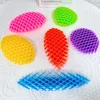 Fidget Worm Elastic Mesh Worm Unpacking Morphing Fidget Toy Six Sided Pressing Stress Relief Squishy Worms Stress Relief Toys 4