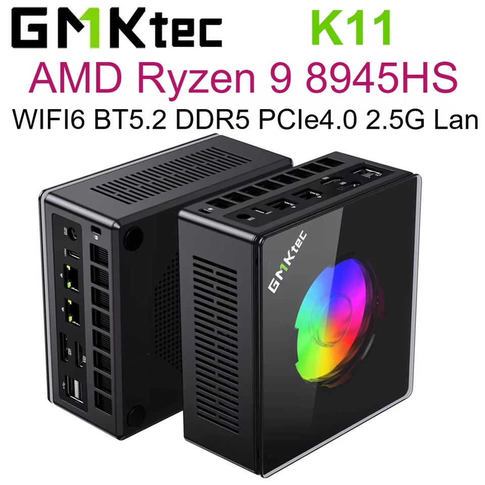 GMKtec K11 Computer AMD Ryzen 9 8945HS Mini PC WIFI6 BT5.2
