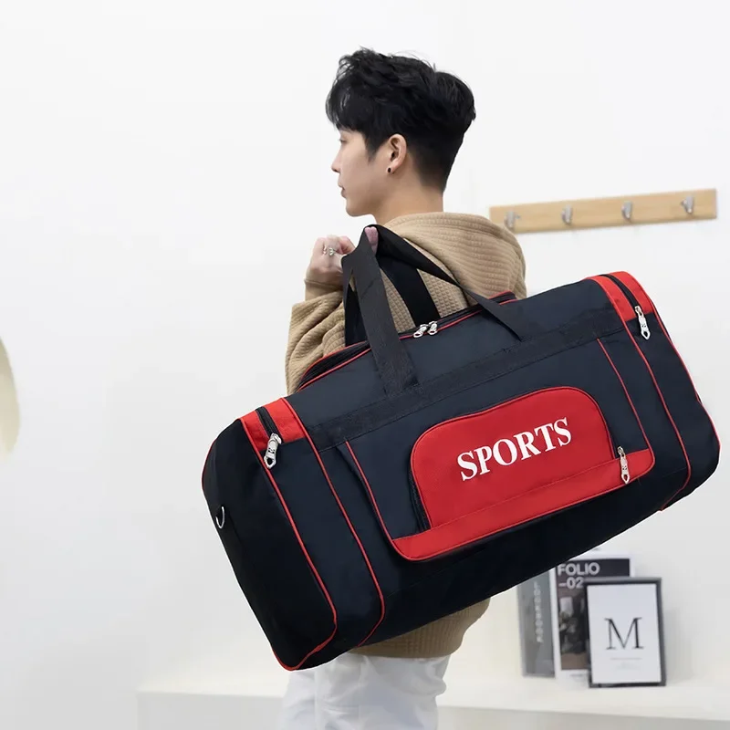 Travel Bag Luggage Storage Pack Large Capacity Portable Business Travel Handbag Waterproof Sports Fitness Shoulder Bag Unisex