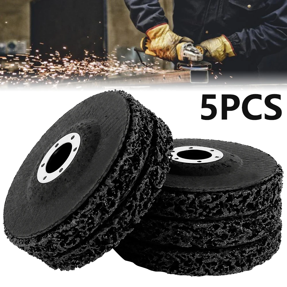 Stripping Wheel 5Pcs Black Strip Discs Abrasive Quick Abrasive Strip Disc Clean & Remove Paint Coating Rust and Oxidation grinding disc abrasive wheel grinding wheel