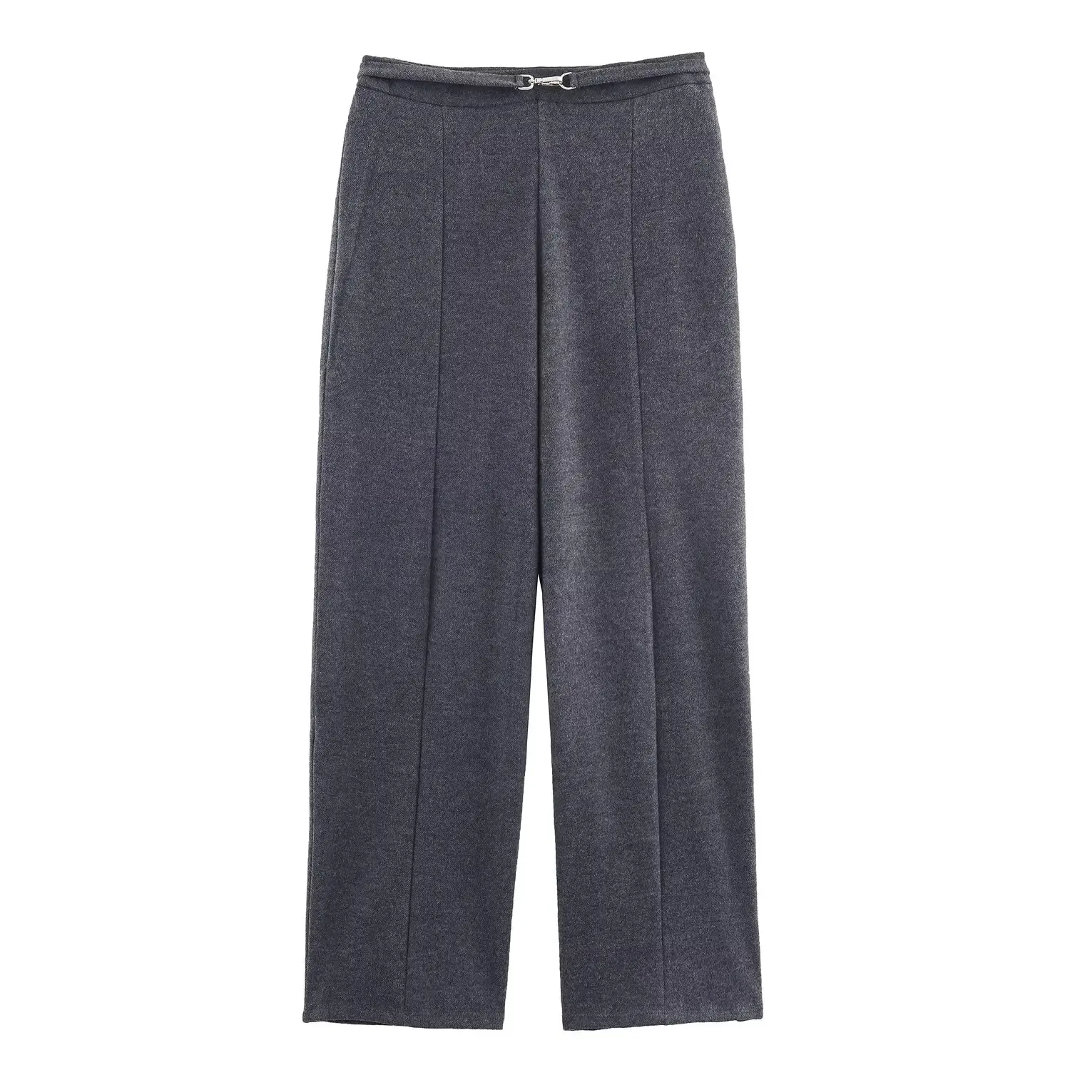 Women's Soft Casual Pants Set Or Lady Lapel Zipper Long Sleeved Pilot Jacket Or Female Commuting Outdoor Long Trousers Streetwea