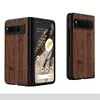 Case for Google Pixel Fold 5G funda bamboo wood pattern Leather new phone cover Luxury coque for Google Pixel Fold case capa 4