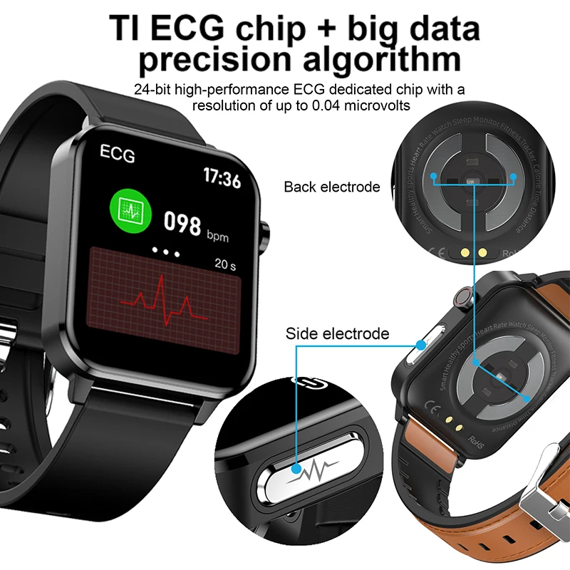 2022 ο ECG + PPG Ʈ ġ  ü ɹڼ    ǰ Smartwatch  IP68 