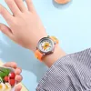 cute sweet silicone band Duck style Children's cartoon watch 5