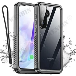 Luxury IP68 Waterproof Metal Aluminum Phone Case with Swimming Protection for Samsung S25 Ultra (Black)