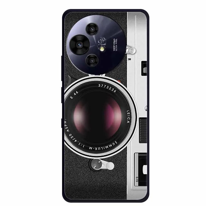 Premium Black Silicone Protective Case for TCL 50 Pro NxtPaper 5G