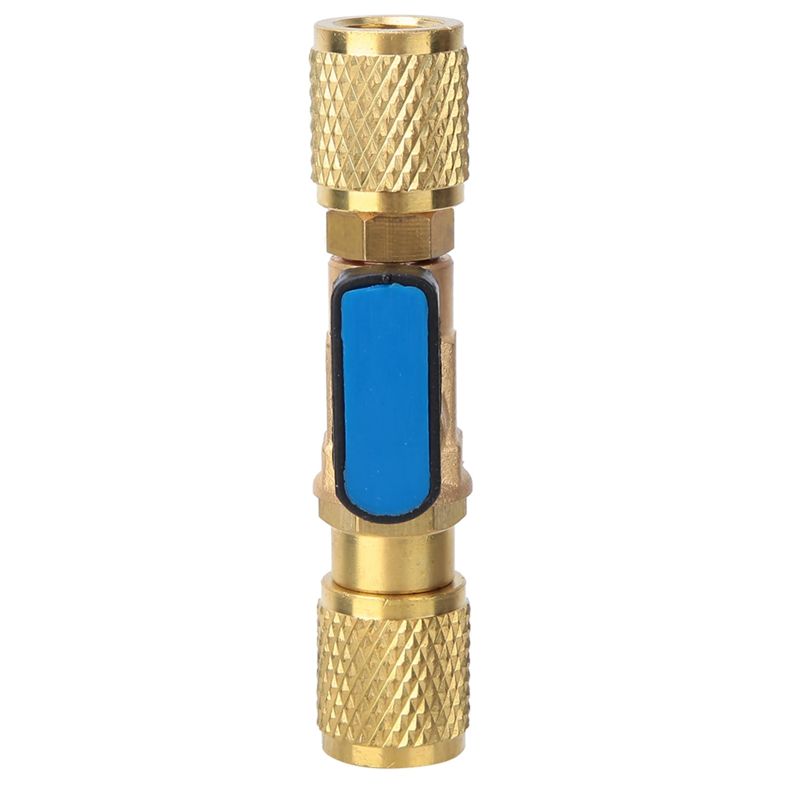 Refrigeration Ball Valve Adapter Brass Refrigerant Ball Valve Connector G1/4''