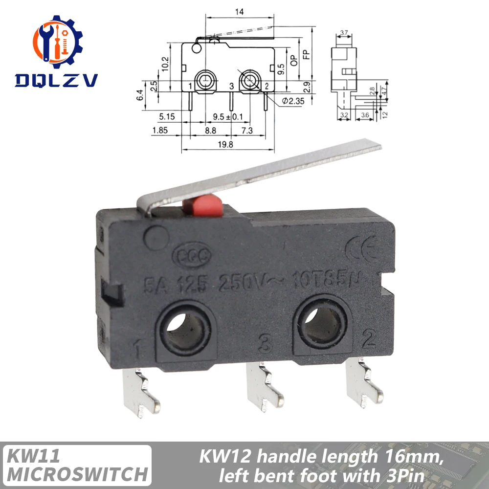 Durable Travel Limit Micro Switch with Handle & Contact Button