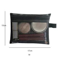 Black Transparent Mesh Toiletry and Makeup Organizer Bag (No.2 M)