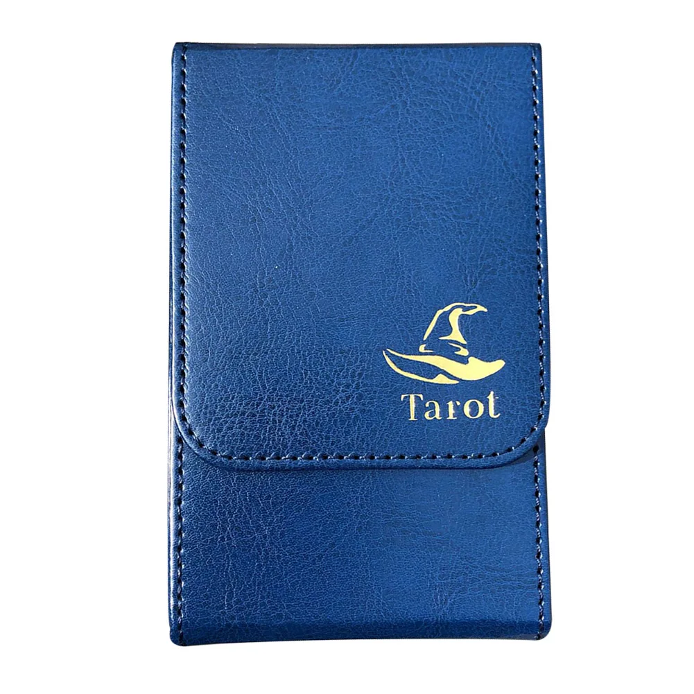 

Collection Portable PU Leather Dustproof Board Game Storage Organizer Deck Poker Tarot Card Box Accessories Case Double Layer