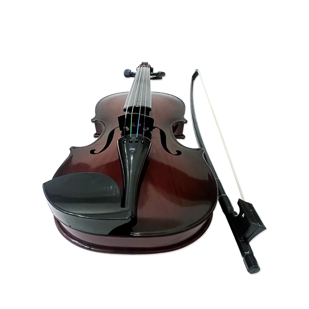 Simulated Violin Music Practice Violin Kit Musical Instrument Performance Props Gifts Adjustable Strings For Beginners acoustic violin plastic violin ornament
