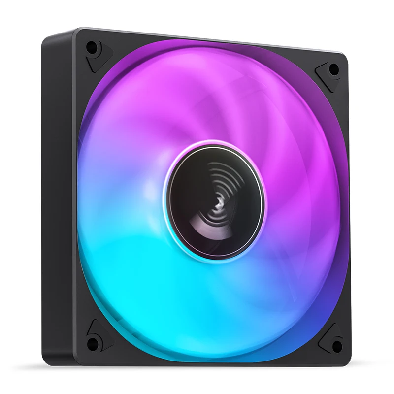 JONSBO SL-120 White/Black 120mm Case Fan 5V 3PIN ARGB Silent CPU Cooler Fan 4PIN PWM Serializable Reverse Fan — view 5