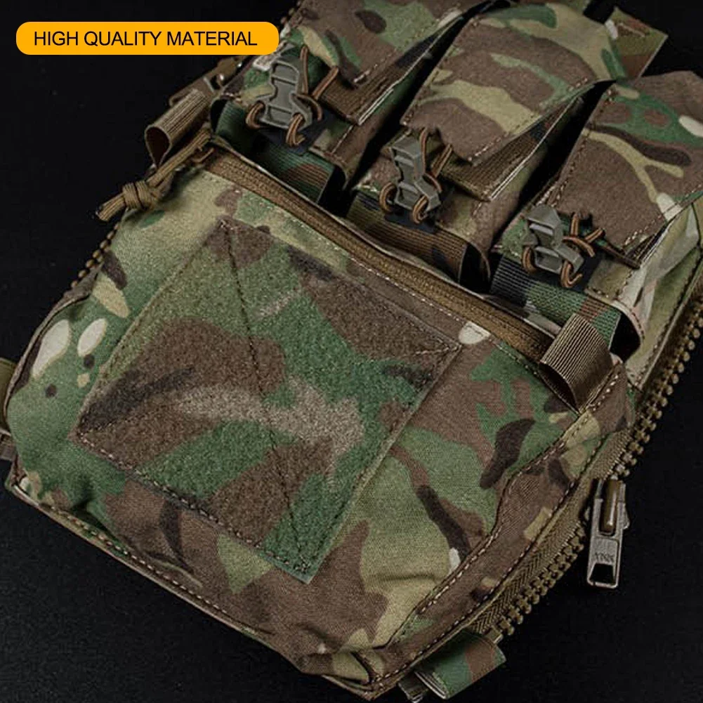 Tactical Backpack V5 PC Panel Banger Pouch Zip-on Multi-fit GP Pocket Retention Flap FCPC Plate Carrier Assault Hunting Vest
