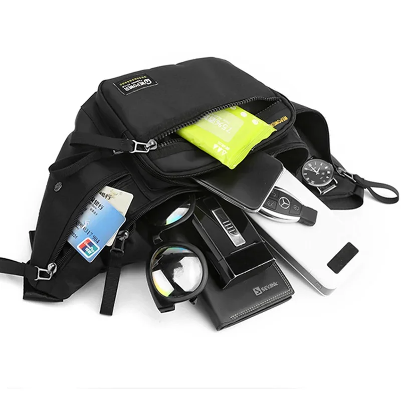 Waterproof Nylon Waist Pack for Men Sports Travel Hiking