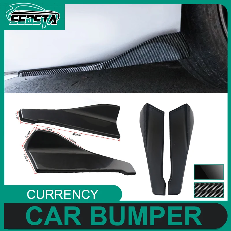 NewDesign1PairUniversal47cmRearBumperSpoilerDiffuserCar