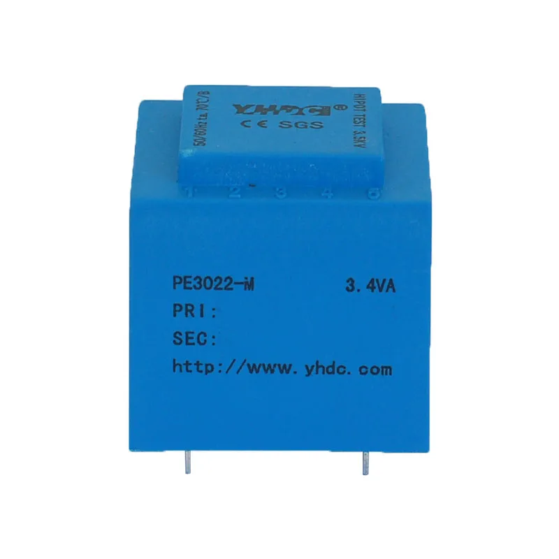 PE3022-M 3.4VA 220V/2*6V Expory resign encapsulated safety isolating transformer PCB Welding power | Обустройство дома