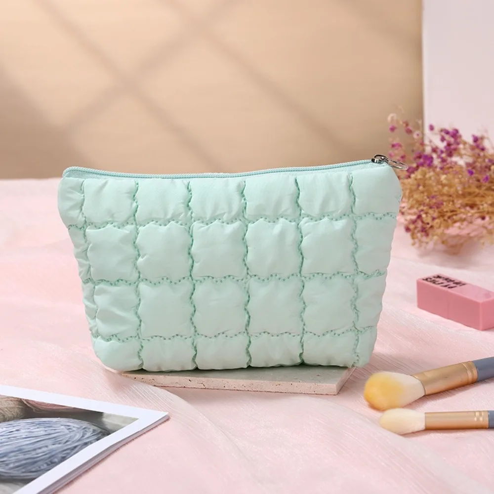 รูปสินค้า แฟชั่นผู้หญิง Bubble เครื่องสําอางค์กระเป๋าถือ Travel Organizer Cloud แต่งหน้าลิปสติกผ้าฝ้ายกระเป๋าแฟชั่นกระเป๋าซิปขนาดใหญ่