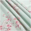 bao2637 Peach Blossom Pattern Tablecloth Lace Rectangular Tea Table Cloth Home Use  Dining Tablecloth 3