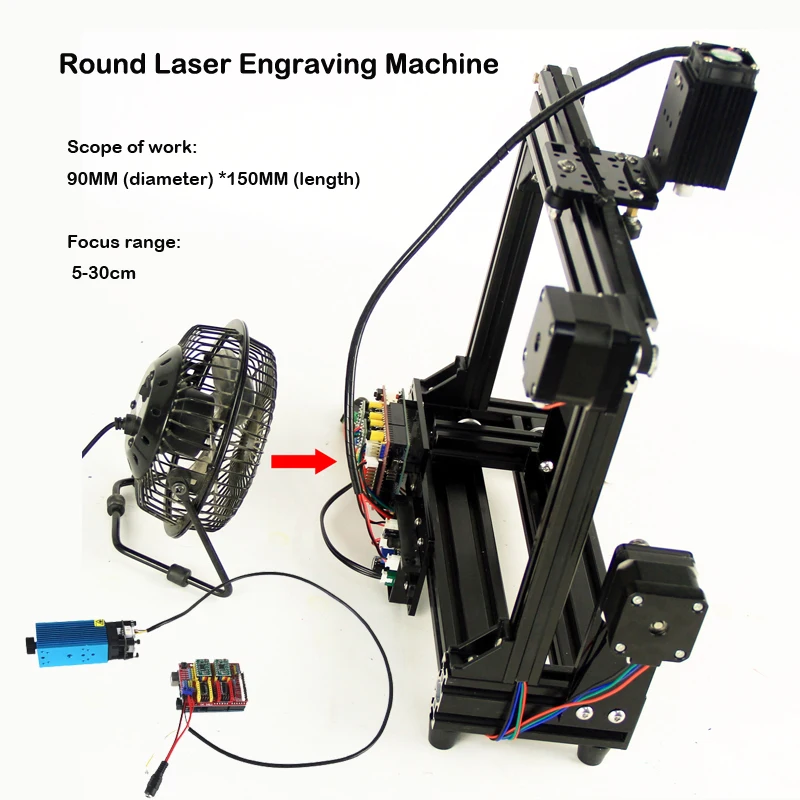 2500mw DIY Desktop Laser Engraving Machine Logo Picture Marking CNC Printer