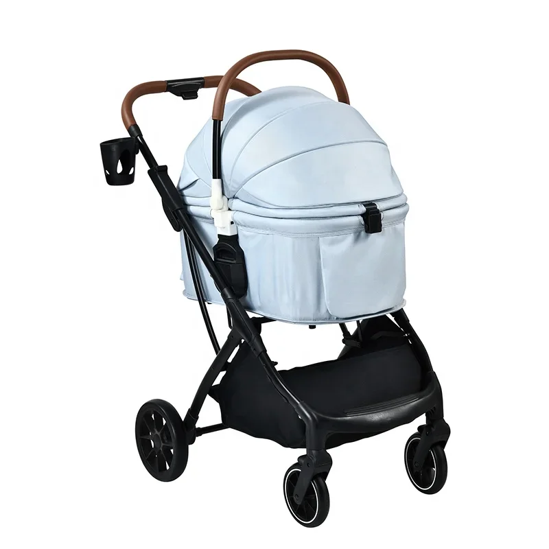 

Aluminum Tube Black Coating Pet Stroller Bigger Basket