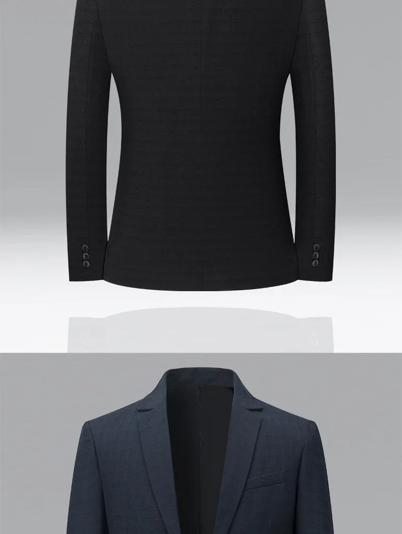 Description Picture 6 of itemNew Summer Men Thin Blazers Jackets High Quality Male Breathable Suits Jackets Man Spring Business Slim Casual Suits Coats 4XL