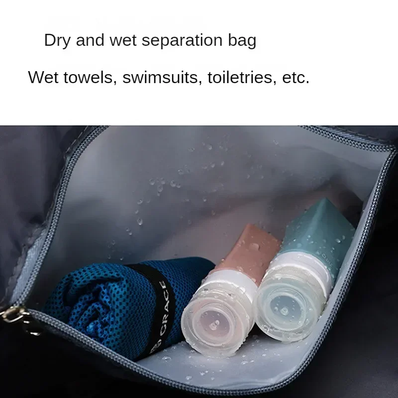 Sports Gym Bag Large Capacity Light Travel Dry Wet Handbags For Women Female Swimming Shoulder Fitness Outdoor Travel Bag 5