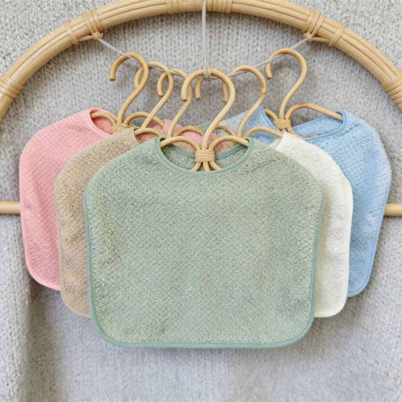  침받이 방수  턱받이 어린이 식사용 앞치마 남아 여아 프릴 타월   트림 천 물받이