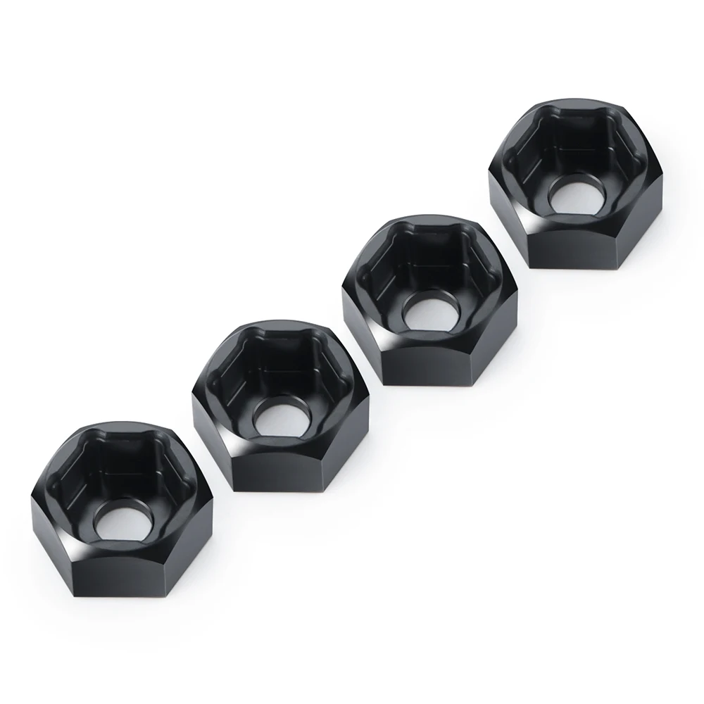 MIBIDAO 4Pcs 5mm to 7mm/12mm Hex Wheel Hub Adapters Conversion for Axial SCX24 1/24 Wheels on WPL D12 1/10 RC Car Upgrade Parts 2