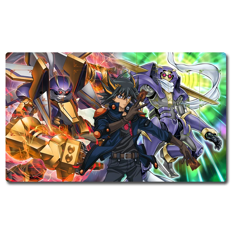 YuGiOh 5D's Yusei Fudo Junk Warrior Playmat TCG OCG Trading Card