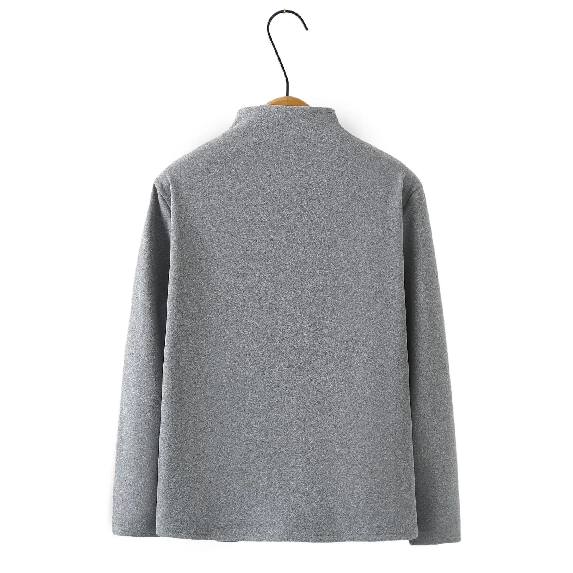 XXXXL Fashion Plus Size Women's T-Shirt New Autumn And Winter Style Double Sided DE Velvet Warm Base Inner Tops 777